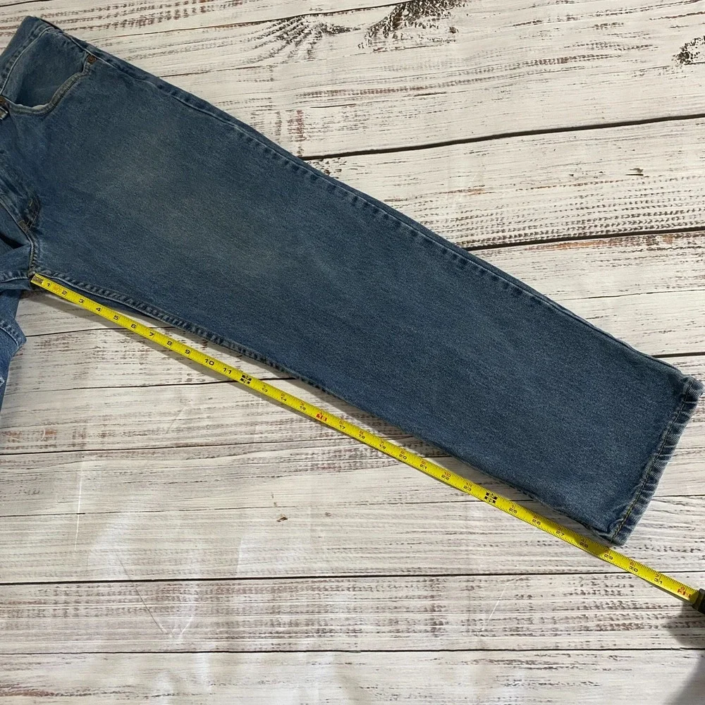 Levis‎ 550 Jeans Straight Relaxed Fit Blue Cotton Men's Size 34x32 (Fits 32x29)